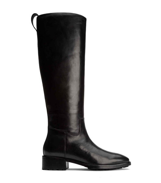 Tony Bianco Eleanor Black Como 4cm Mid Calf Boots Black | MYEGJ98426