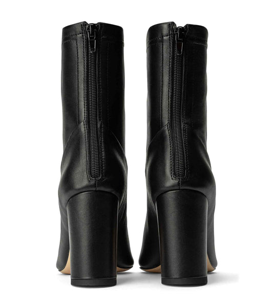 Tony Bianco Ellie Black Nappa 8.5cm Ankle Boots Black | DMYKV59169