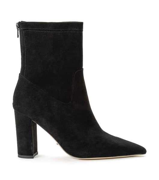 Tony Bianco Ellie Black Suede 8.5cm Ankle Boots Black | LMYTR20938