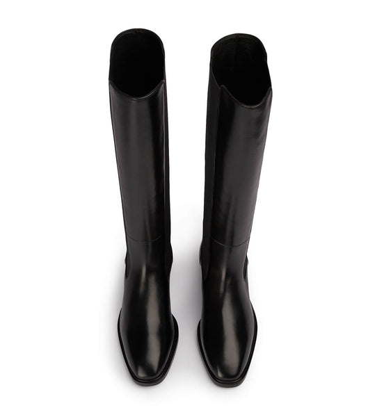 Tony Bianco Emrata Black Como 4cm Knee High Boots Black | MYIIZ52938