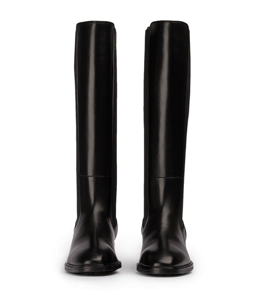 Tony Bianco Emrata Black Como 4cm Mid Calf Boots Black | AMYDF79126