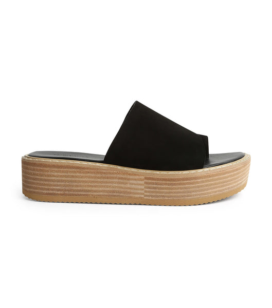 Tony Bianco Energy Black 4.5cm Slides Black | AMYDF11810