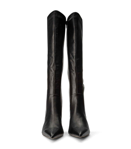 Tony Bianco Epic Black Venice 8.5cm Heeled Boots Black | MYIIZ34713