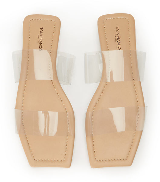 Tony Bianco Etro Clear Vinylite/Skin 1.5cm Sandals Skin Color | GMYEC89912