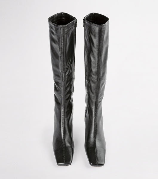 Tony Bianco Fantasy Black Venice 8cm Heeled Boots Black | MMYFT21441