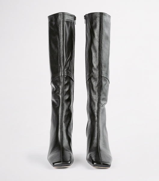 Tony Bianco Fantasy Black Venice 8cm Heeled Boots Black | MMYFT21441