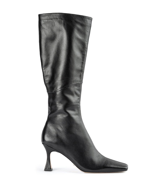 Tony Bianco Fantasy Black Venice 8cm Heeled Boots Black | MMYFT21441