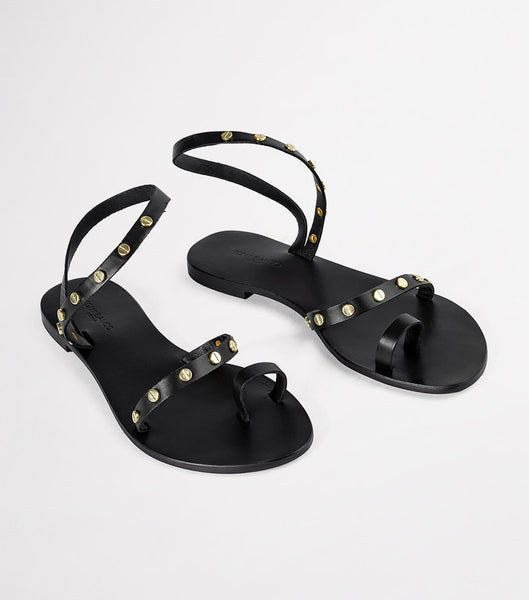 Tony Bianco Finola Black 1cm Sandals Black | MYNZX37327