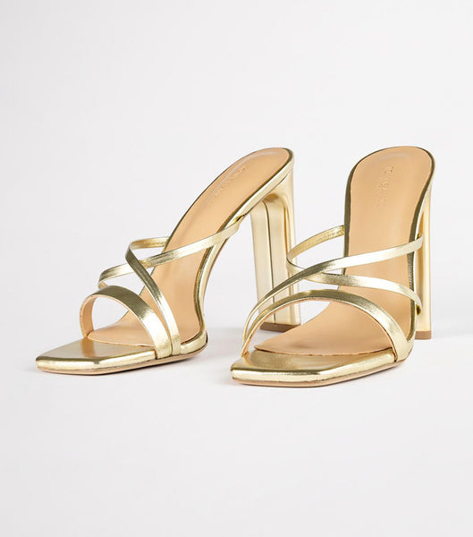 Tony Bianco Fior Gold Nappa Metallic 11cm Bridal Heels Gold / Metal | MYJBT28963