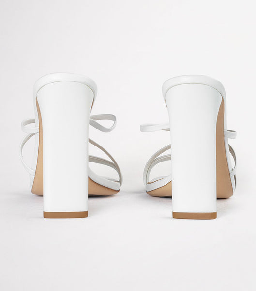 Tony Bianco Fior White Kid 11cm Strappy Heels White | MYNZX38700