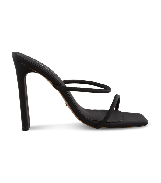 Tony Bianco Florence Black Galaxy 11cm Block Heels Black | SMYNY49492