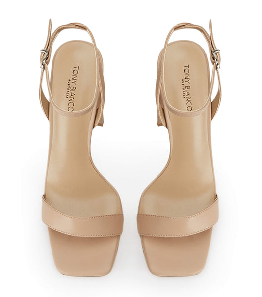 Tony Bianco Flynn Skin Nappa 10.5cm Block Heels Skin Color | GMYUC84766