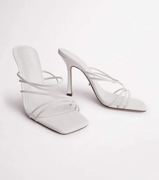 Tony Bianco Foxie White Kid 10.5cm Bridal Heels White | SMYNY99994