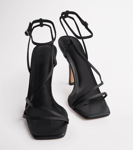 Tony Bianco Franci Black Kid 10.5cm Bridal Heels Black | BMYSO99516