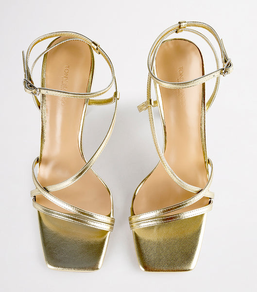 Tony Bianco Franci Gold Nappa Metallic 10.5cm Stiletto Heels Gold / Metal | MYDYB24454