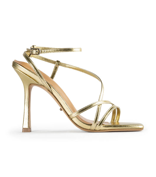 Tony Bianco Franci Gold Nappa Metallic 10.5cm Stiletto Heels Gold / Metal | MYDYB24454