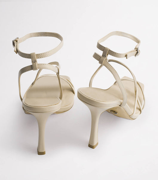 Tony Bianco Franci Vanilla Sheep Nappa 10.5cm Bridal Heels Light Yellow | MMYFT52255