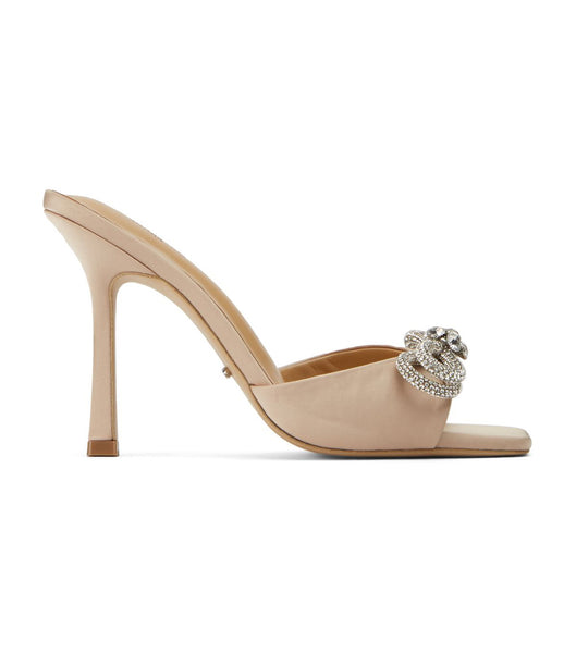 Tony Bianco Franki Nude Satin 10.5cm Bridal Heels Beige | MYIIZ96453