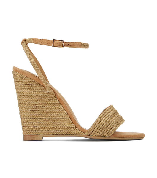 Tony Bianco Gizmo Honey Jute 11cm Wedges Orange | UMYND58088