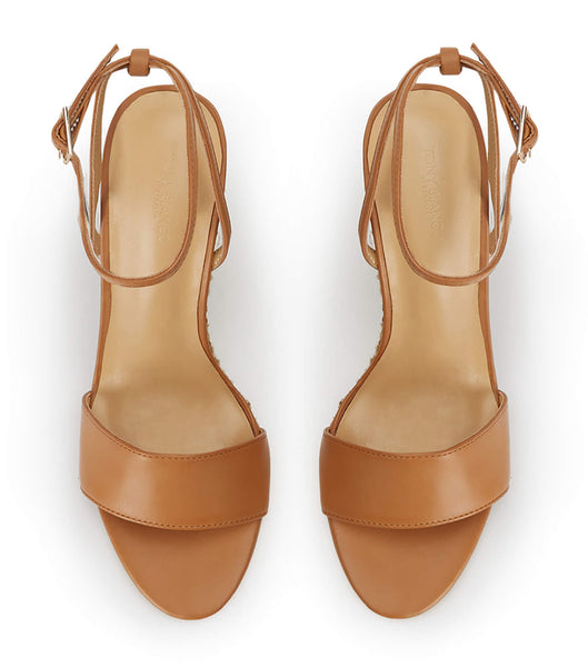 Tony Bianco Gizmo Tan Como 11cm Wedges Brown | LMYTR24582