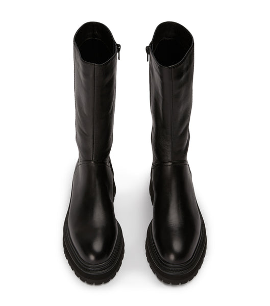 Tony Bianco Hahn Black Como 5.5cm Knee High Boots Black | XMYBH73943