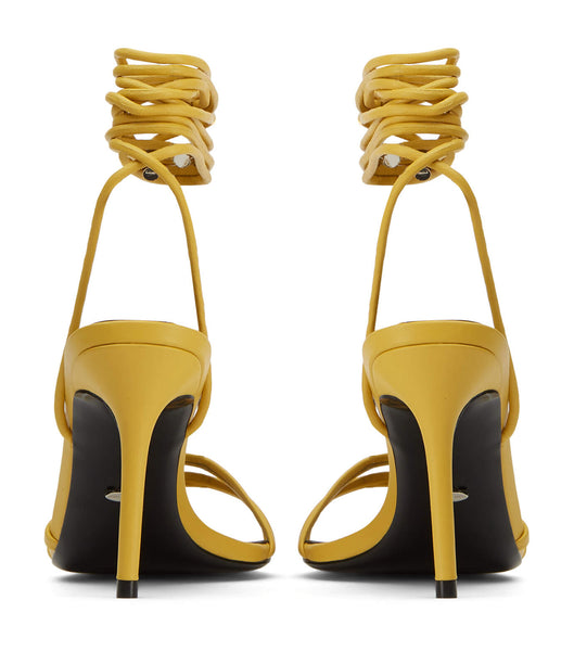 Tony Bianco Hailee Desert Nappa 8.5cm Low Heels Yellow | XMYBH40751