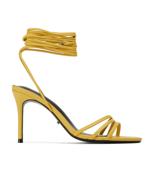 Tony Bianco Hailee Desert Nappa 8.5cm Low Heels Yellow | XMYBH40751