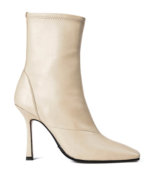 Tony Bianco Halsey Vanilla Nappa 10.5cm Stiletto Boots Light Yellow | MYNZX54071