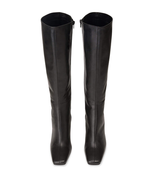 Tony Bianco Havana Black Venice 10.5cm Heeled Boots Black | SMYNY36784