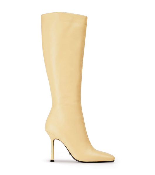 Tony Bianco Havana Butter Nappa 10.5cm Heeled Boots Yellow | MYEAH48523