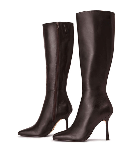 Tony Bianco Havana Chocolate Nappa 10.5cm Stiletto Boots Chocolate | AMYDF82379