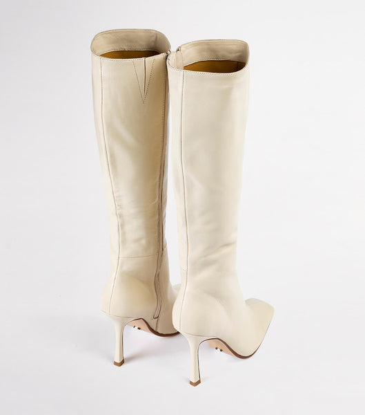 Tony Bianco Havana Vanilla Nappa 10.5cm Knee High Boots Light Yellow | SMYNY86849