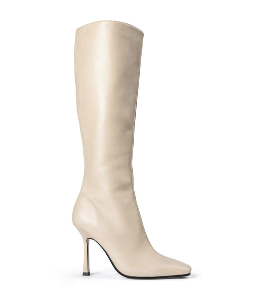 Tony Bianco Havana Vanilla Nappa 10.5cm Knee High Boots Light Yellow | SMYNY86849