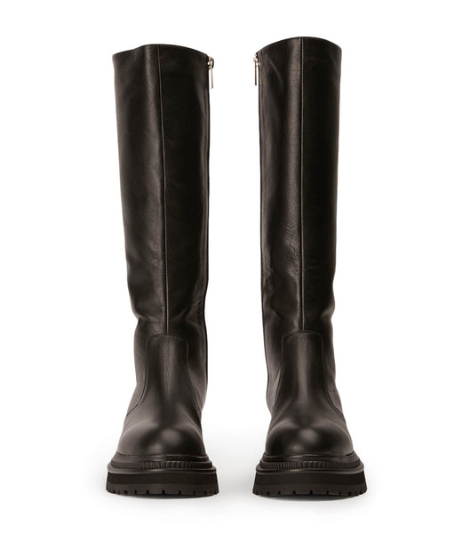 Tony Bianco Hitch Black Venice 5.5cm Combat Boots Black | MYXMI32150