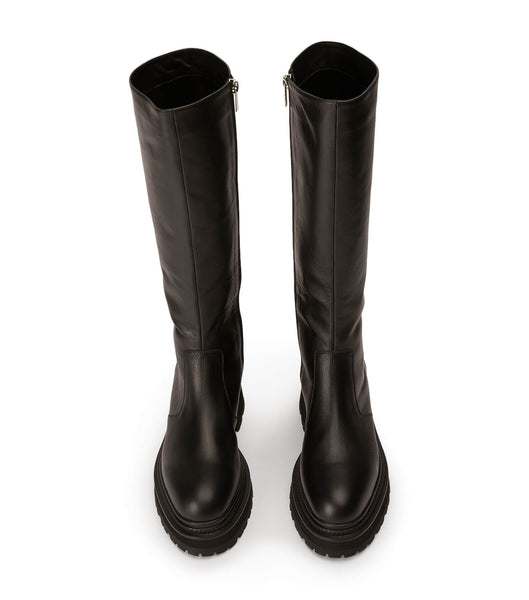 Tony Bianco Hitch Black Venice 5.5cm Knee High Boots Black | MYQCS28701