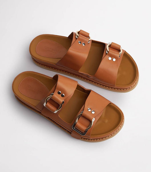 Tony Bianco Hunter Tan Como 3.5cm Sandals Brown | TMYWZ53473