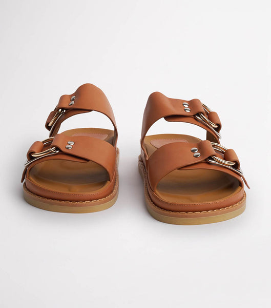 Tony Bianco Hunter Tan Como 3.5cm Sandals Brown | TMYWZ53473