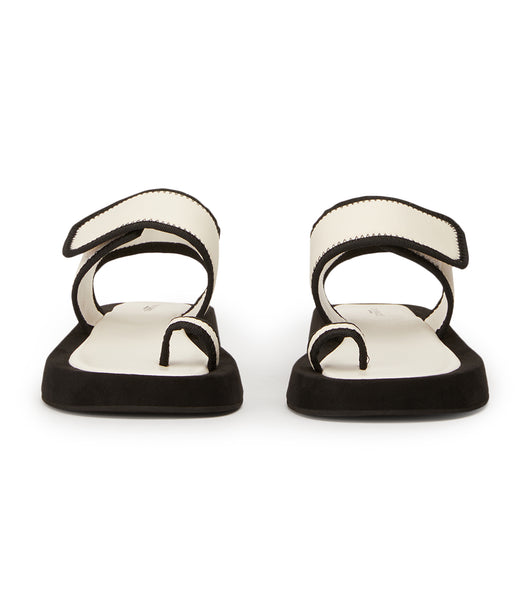 Tony Bianco Iso White/Black Neoprene 3.5cm Sandals White / Black | MYDYB88618