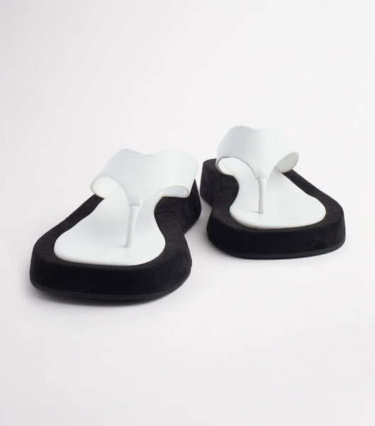 Tony Bianco Ives Milk Capretto 3.5cm Sandals White | MYXMI98338