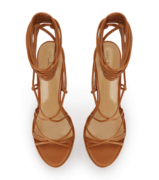 Tony Bianco Jemma Tan Como 14cm Platform Shoes Brown | MYNZX23440