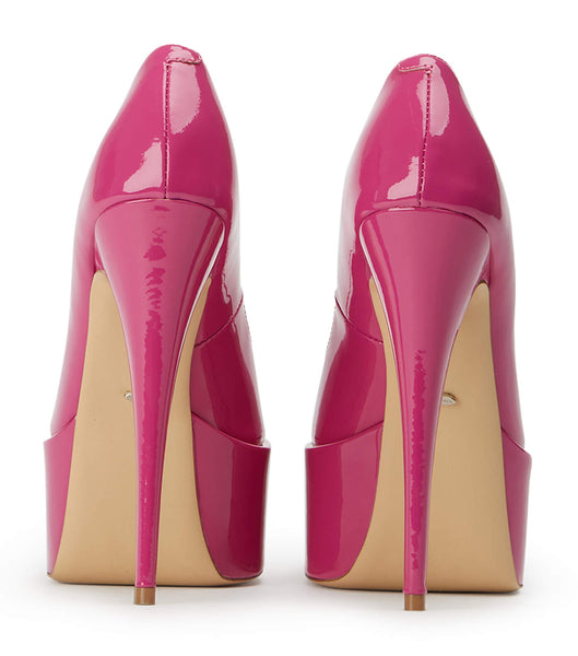 Tony Bianco Jolee Berry Patent 15cm Platform Shoes Pink | MMYFT74514