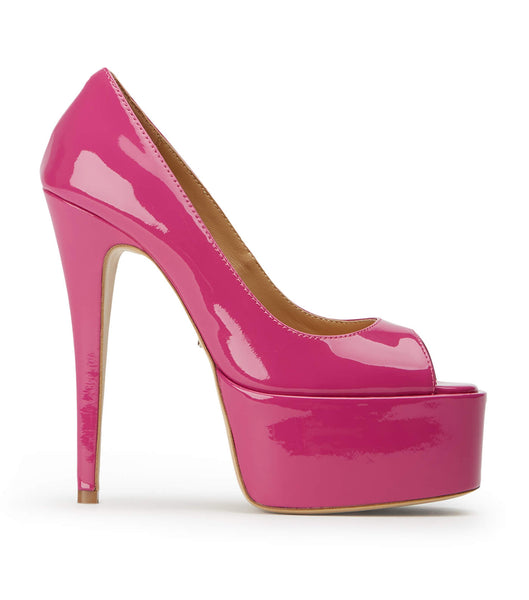 Tony Bianco Jolee Berry Patent 15cm Platform Shoes Pink | MMYFT74514