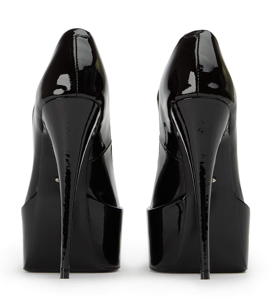 Tony Bianco Jolee Black Patent 15cm Stiletto Heels Black | MYNEJ92095