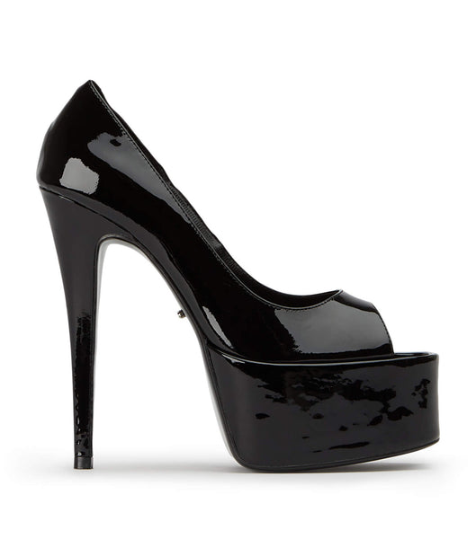 Tony Bianco Jolee Black Patent 15cm Stiletto Heels Black | MYNEJ92095