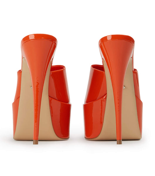 Tony Bianco Jordyn Citrus Patent 15cm Stiletto Heels Orange | XMYBH16266