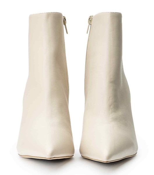 Tony Bianco Keanu Vanilla Nappa 9.5cm Ankle Boots Light Yellow | GMYUC78951