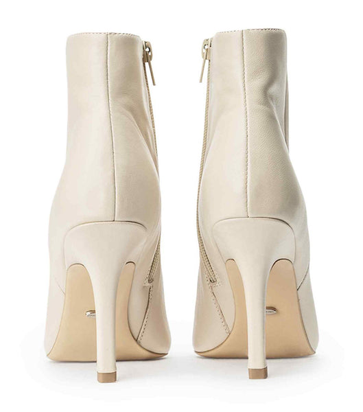 Tony Bianco Keanu Vanilla Nappa 9.5cm Heeled Boots Light Yellow | YMYGT44226