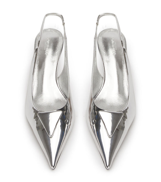 Tony Bianco Kimmy Silver Shine 4.5cm Event Heels Silver | MYZDE30021