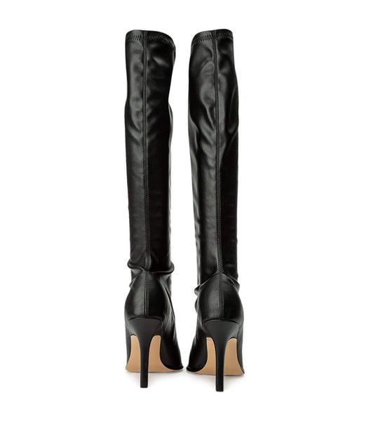 Tony Bianco Knight Black Venezia 9.5cm Knee High Boots Black | MYJVR57279