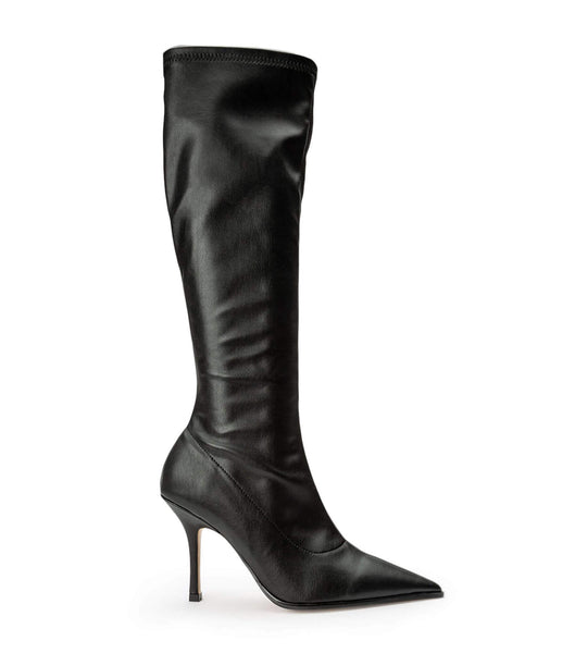 Tony Bianco Knight Black Venezia 9.5cm Knee High Boots Black | MYJVR57279